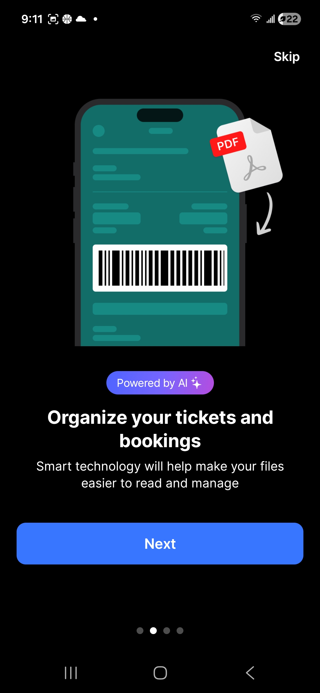 Organize tickets and bookings with AI